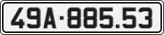 License plate of Vietnam, Cars