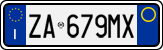 License plate of Italy, Cars (1994 year series)