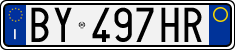 License plate of Italy, Cars (1994 year series)