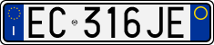 License plate of Italy, Cars (1994 year series)