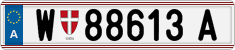 License plate of Austria, Regular plates