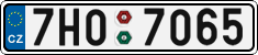 License plate of the Czech Republic, Cars (2001)