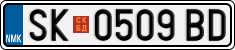 License plate of North Macedonia, Regular plates (2012)
