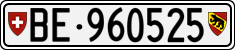 License plate of Switzerland, Cars