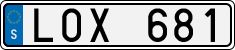 License plate of Sweden, Regular plates