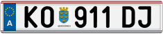 License plate of Austria, Regular plates