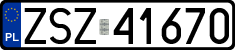 License plates of Poland, Regular car plates