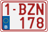 License plate of Belgium, Regular plates (2010)