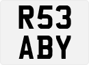 License plate of the United Kingdom, 1983 year system