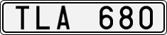 License plate of Sweden, Regular plates