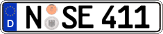 German license plate, Regular plates
