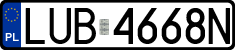 License plates of Poland, Regular car plates
