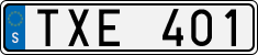 License plate of Sweden, Regular plates