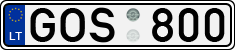 License plate of Lithuania, Cars