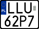 License plates of Poland, Special vehicles and motorcycles