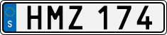 License plate of Sweden, Regular plates