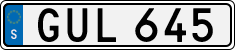 License plate of Sweden, Regular plates