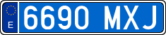 License plates of Spain, Ordinary (2000)