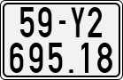 License plate of Vietnam, Motorcycles
