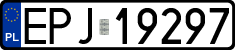 License plates of Poland, Regular car plates