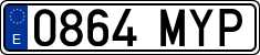 License plates of Spain, Ordinary (2000)