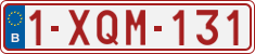 License plate of Belgium, Regular plates (2010)