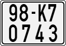 License plate of Vietnam, Motorcycles