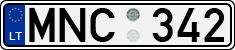 License plate of Lithuania, Cars
