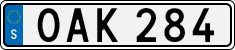 License plate of Sweden, Regular plates