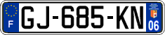 French license plate, SIV (ordinary)