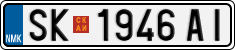 License plate of North Macedonia, Regular plates (2012)