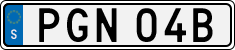 License plate of Sweden, Regular plates