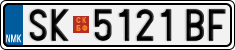 License plate of North Macedonia, Regular plates (2012)