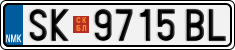 License plate of North Macedonia, Regular plates (2012)