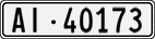 License plate of Switzerland, Cars