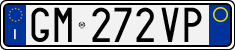 License plate of Italy, Cars (1994 year series)