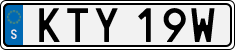 License plate of Sweden, Regular plates