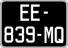 French license plate, SIV (oldtimers)