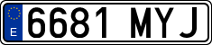 License plates of Spain, Ordinary (2000)
