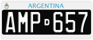 License plate of Argentina, Cars (1995, ABC 123)