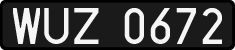 License plates of Poland, 1976 year system