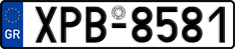 License plate of Greece, Cars