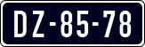 License plate of the Netherlands, Imported oldtimers (cars)