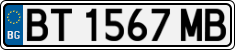 License plate of Bulgaria, Cars