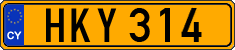 License plate of Cyprus, Regular plates