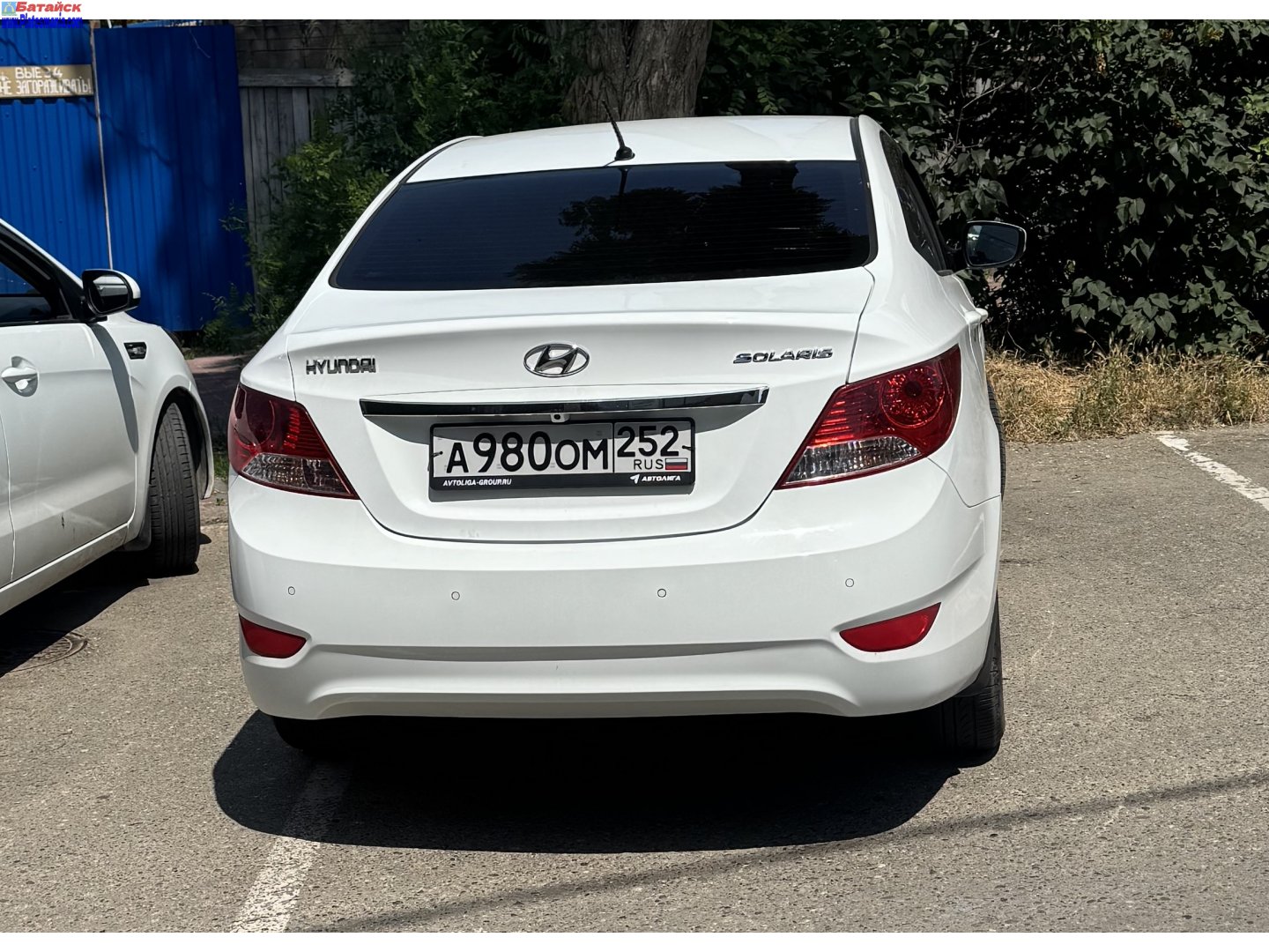 а 980 ом 252, Hyundai Solaris 1st gen Sedan (RB), 2011–2014