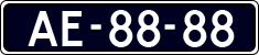 License plate of the Netherlands, Imported oldtimers (cars)