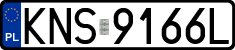 License plates of Poland, Regular car plates