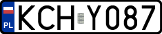 License plates of Poland, Regular car plates