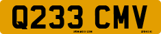 License plate of the United Kingdom, 1983 year system